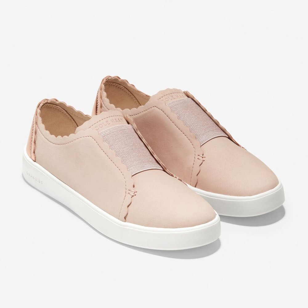 Cole Haan Grand.OS Scalloped Crosscourt in Rose Gold